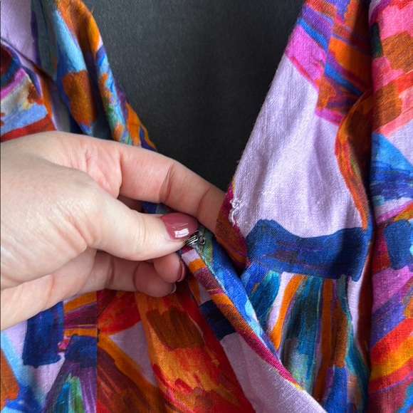 Farm Rio Colorful Abstract Print Dress - Picture 4 of 5